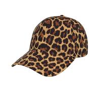 VIIUHVJBJ Gorra de béisbol con estampado de leopardo con estampado de papel tapiz informal para exteriores, gorras de papá ajustables para hombres y mujeres, talla única, color negro