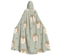 Viiuhvjbj Many Hedgehogs - Capa unisex con capucha para adultos, carnaval, Halloween, Navidad, cosplay, para fiestas de disfraces de brujas y vampiros