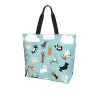 Viiuhvjbj Raining Cats & Dogs - Bolso grande para mujer, para el trabajo, la escuela, viajes, compras, uso diario