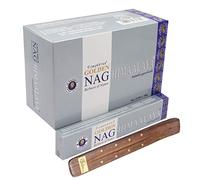 Vijayshree Golden Nag Himalaya Masala Agarbath - Varillas de Incienso (180 g, 12 Unidades, Incluye Soporte para Palos)