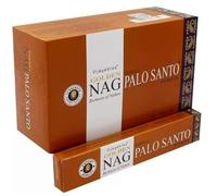 Vijayshree Golden Nag Palo Santo - 12 Paquetes de 15 g = 180 g - Aromaterapia - Meditación - Espiritualidad - 100% Natural EcoFriendly