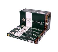 Vijayshree Golden Nag Patchouli - Caja de incienso (12 unidades)