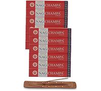 Vijayshree Golden Nag Series Masala Agarbathi - Varillas de incienso (12 unidades, 180 g, con soporte para palillos de venta por EASY 4 SAVE (Golden Nag Champa)