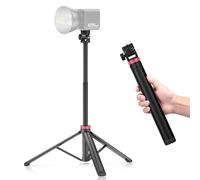 VIJIM MT-79 - Soporte de luz Extensible para fotografía, trípode de luz Ajustable portátil de 81 Pulgadas con Tornillo de 1/4 Pulgadas, trípode de teléfono con Cabeza de Bola de 360° para iluminación