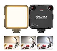 VIJIM VL81 - Luz LED de vídeo en cámara, 3200K-5600K bicolor regulable, CRI95+, batería recargable integrada de 3000 mAh, panel de luz suave