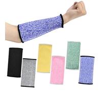Vijixka 6 protectores de brazos 20x9cm mangas resistentes a cortes, protectores de brazos resistentes a cortes para piel fina y hematomas resistente al calor mangas protectoras para mujeres y hombres