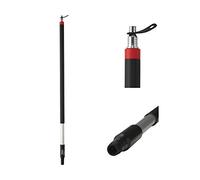 Vikan 299252 Mango de Aluminio con Paso de Agua, 31 mm Diámetro, 1025 mm Longitud, Negro, Caja de 10