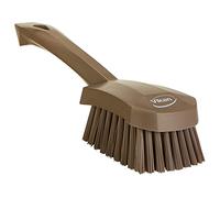 Vikan 419266 - Cepillo para Fregar con Mango Corto, rígido, Color marrón