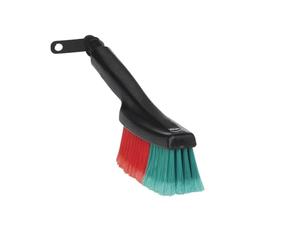 Vikan 525452 Cepillo Flexible para Automóvil, con El Paso Del Agua, 360 mm Longitud, Suave/Partido, Negro