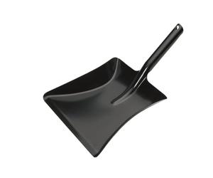 Vikan 558552 Recogedor de Metal, 245 mm Longitud, Negro