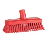Vikan 7042-4 compact wall/deck scrub,red, hard, 225 mm, 10 pcs/box
