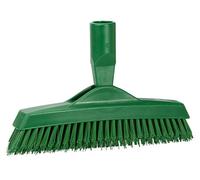 Vikan - Cepillo para juntas de higiene - Con cuello flexible - Modelo de mango - Extra duro - 225mm - Verde