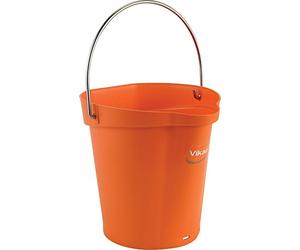 Vikan - Cubo de Higiene - Con Pico Vertedor - Graduación de Medidas - Naranja - 6L
