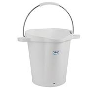 Vikan Hygiene 5692-5 Bucket, 20 L,white, w/measurement and spout /5
