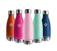 Vikaster Botella agua, 350ml Botella agua acero inoxidable, Mantener 12H Caliente/24 Frío, Termo Sin BPA, Botella termica Niños, Adultos, Deporte, Oficina, Exteriores