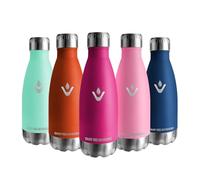 Vikaster Botella agua, 350ml Botella agua acero inoxidable, Mantener 12H Caliente/24 Frío, Termo Sin BPA, Botella termica Niños, Adultos, Deporte, Oficina, Exteriores