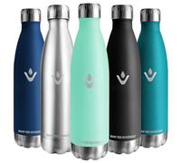 Vikaster Botella agua termica, 1l Botella agua acero inoxidable, Mantener 12H Caliente/24 Frío, Termo Sin BPA, Botella termica Niños, Adultos, Deporte, Oficina, Exteriores