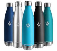 Vikaster Botella agua termica, 750ml Botella agua acero inoxidable, Mantener 12H Caliente/24 Frío, Termo Sin BPA, Botella termica Niños, Adultos, Deporte, Oficina, Exteriores