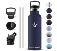 Vikaster Botella para beber de acero inoxidable, 500ml Botella agua, Mantener 12H Caliente/24 Frío, Termo Sin BPA, para Deporte, Viaje, Escuela, Exterior, Oficina, Hogar.