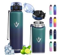 Vikaster Botella Termica, 500ml sin BPA, Botella Agua Acero Inoxidable, a Prueba de Fugas, Botella de Agua, Reutilizable, Cantimplora para Deporte, Oficina, Escuela, Ciclismo