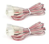 Vikdio 2M Cable de Conexión Cable de Extensión por 50cm 30cm Luces de Lluvia de Lluvia de Meteoritos Entre Conductor LED y Tubos de Luz (Paquete de 2) - Solamente para Luces de Lluvia de Meteoritos