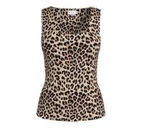 Vikenza New AOP U-Neck S/L Tank Top Noos, Café Caramel, XS