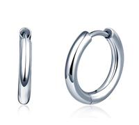 VIKILEE Pendientes mujer Plata de Ley 925 Lisos Aros Redondos regalo para Amigas Novias Hipoalergénicos (Tamaño Pequeño)