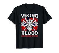 Viking Blood Runs Through My Veins Bandera Noruega Noruega Camiseta