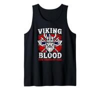 Viking Blood Runs Through My Veins Bandera Noruega Noruega Camiseta sin Mangas