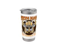 Viking Blood Runs through my Veins Norse Nordic Mythology Vaso térmico de acero inoxidable de doble pared
