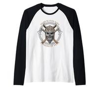 Viking Blood Runs Through My Veins Viking Camiseta Manga Raglan