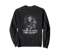 Viking by Blood Americano De Nacimiento Norse Us Warrior Sudadera