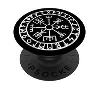 Viking Compass Vegvisir Icelandic Nordic Norse Viking Symbol PopSockets PopGrip: Agarre intercambiable para Teléfonos y Tabletas