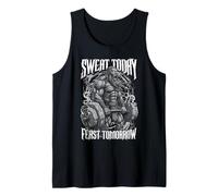 Viking Gym Sweat Today Feast Tomorrow Divertido Peso Muerto nórdico Camiseta sin Mangas