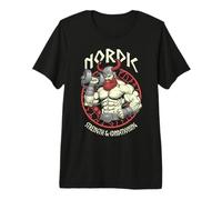 Viking Gym Warrior Nordic Fuerza y acondicionamiento físico Camiseta Premium