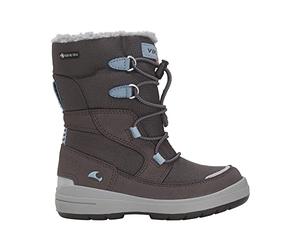 Viking Ha s l u m Hi g h GTX Wa r m , Botas de Nieve, Unisex niños, Dark Grey/Iceblue, 32 EU