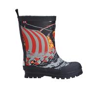 Viking Jo l l y Pr i n t , Botas de Goma, Unisex Niños, Black/Sun, 26 EU