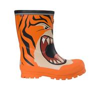 Viking Jolly Print, Botas de lluvia Unisex niños, Orange Multi 24 EU Ancho
