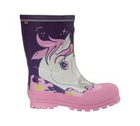 Viking Jolly Print, Botas de lluvia Unisex niños, Purple Multi 38 EU Ancho