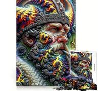 Viking King Cosmic Reverie Rompecabezas de 1000 Piezas para Adolescentes Pensamiento estratégico Escape Sereno Diseño Limpio Pensamiento Navidad (50x75cm)