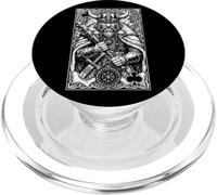 Viking King of Clubs - Juego de Cartas de mitología de Guerrero nórdico PopSockets PopGrip para MagSafe