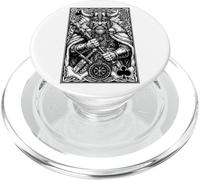 Viking King of Clubs - Juego de Cartas de mitología de Guerrero nórdico PopSockets PopGrip para MagSafe
