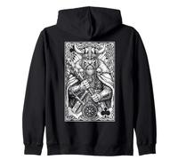 Viking King of Clubs - Juego de Cartas de mitología de Guerrero nórdico Sudadera con Capucha