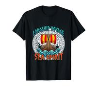 Viking Longship Sea Spirit Arte de mitología nórdica Camiseta