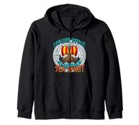 Viking Longship Sea Spirit Arte de mitología nórdica Sudadera con Capucha