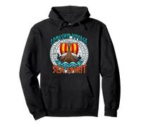 Viking Longship Sea Spirit Arte de mitología nórdica Sudadera con Capucha