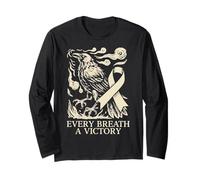 Viking Lucha contra el cáncer de pulmón - Norse Every Breath A Victory Manga Larga
