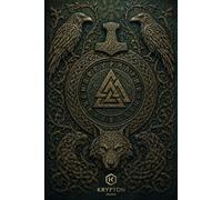 Viking Notebook: Graph Paper Journal Inspired by Norse Mythology, Valknut Symbol, Ravens, Wolves and Ancient Nordic Runes | 120 Pages | 6 x 9 Inches