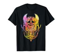 Viking Odin Raven Warrior Norse Mythology Color Casco Arte Camiseta