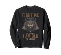 Viking Old Warrior Humor Norse Battle Fight Cita Arte Sudadera